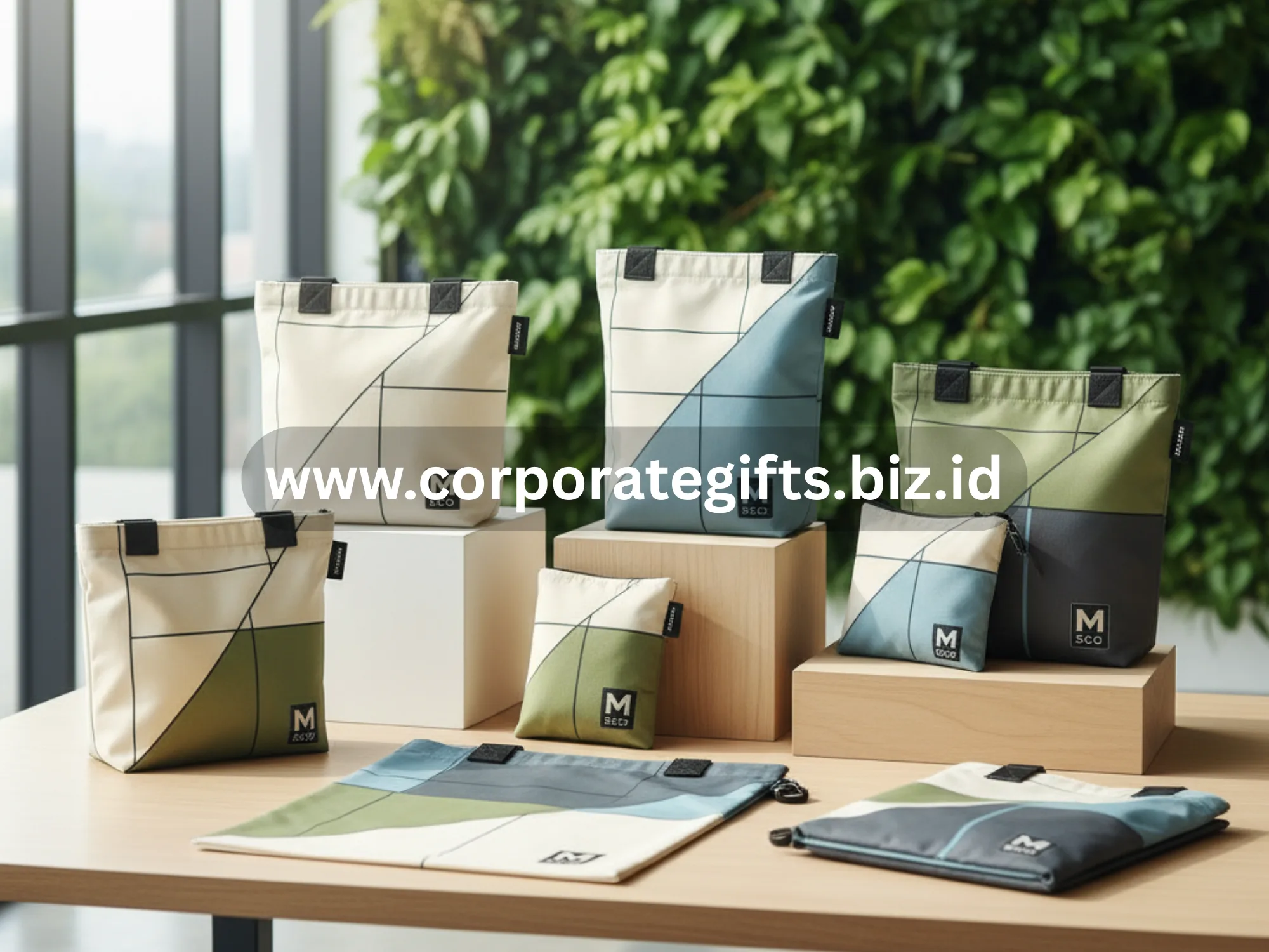 Tote bag lipat ramah lingkungan dengan desain minimalis